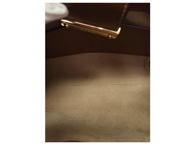 Padlock Gucci Borsa a tracolla GG Supreme Marrone con catena con lucchetto - vista 5