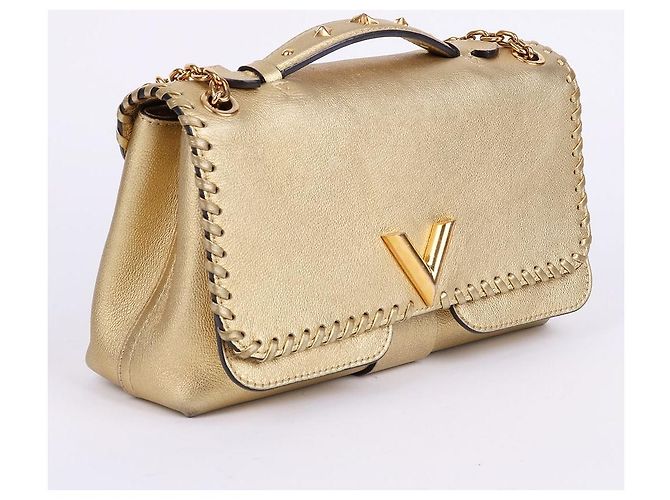 Louis Vuitton Borsa a tracolla Berry con catena placcata oro Gold Gold D'oro - vista 4