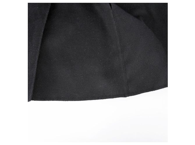 Fendi Capa de mistura de lã e vison preta Preto - vista 8