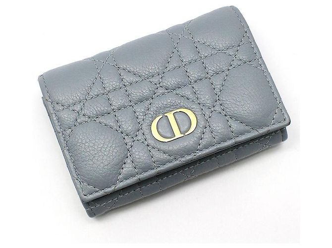 Dior Cannage Kalbsleder Kartenetui in Cloud Blue Blau - Ansicht 3