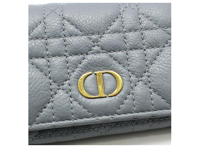 Dior Cannage Kalbsleder Kartenetui in Cloud Blue Blau - Ansicht 6