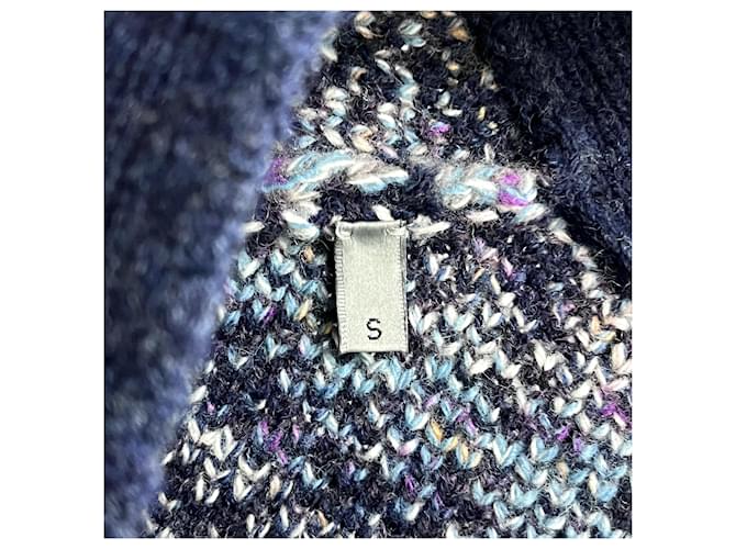 Dior Oblique Jacquard Cardigan Blau - Ansicht 6
