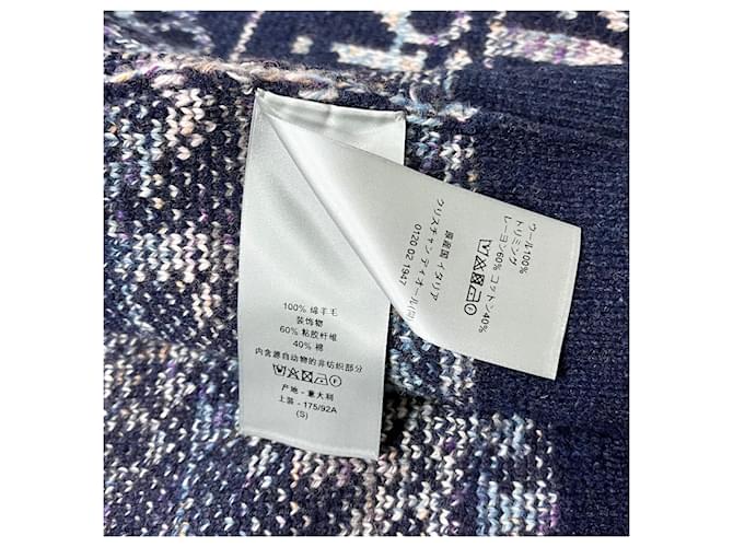 Dior Oblique Jacquard Cardigan Blau - Ansicht 8