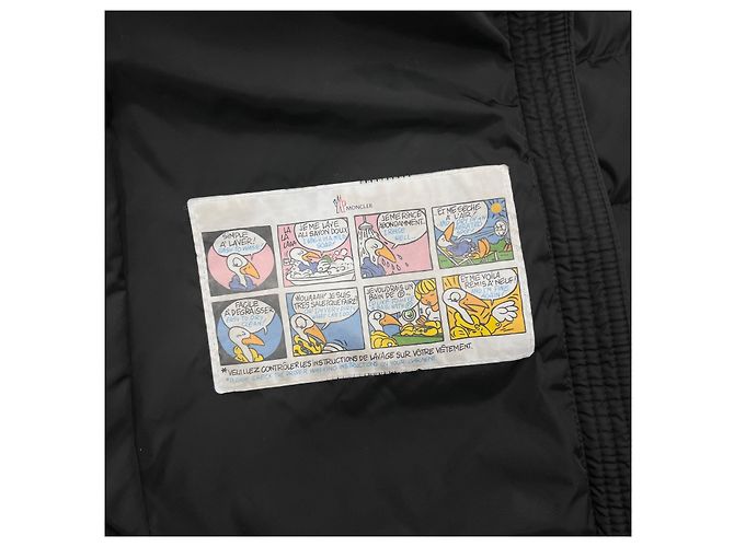 Langer Daunenmantel Moncler Chloe Logo Schwarz Größe - Ansicht 10