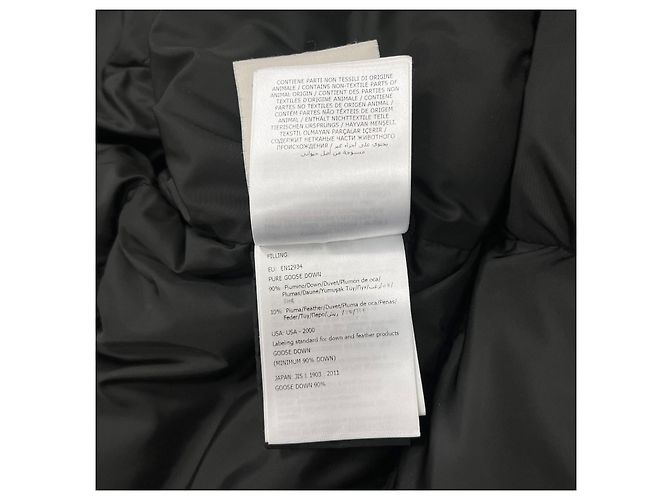 Langer Daunenmantel Moncler Chloe Logo Schwarz Größe - Ansicht 13