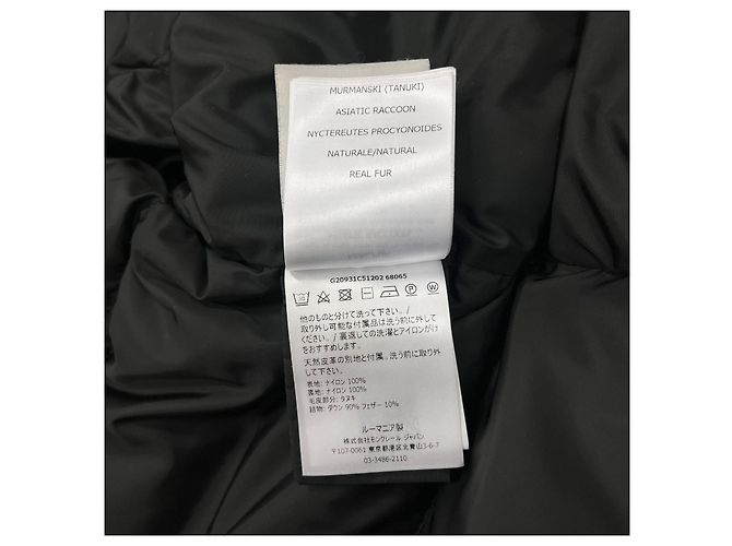 Langer Daunenmantel Moncler Chloe Logo Schwarz Größe - Ansicht 15
