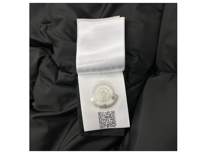 Langer Daunenmantel Moncler Chloe Logo Schwarz Größe - Ansicht 16