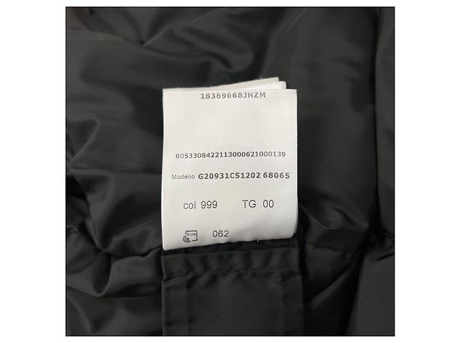 Langer Daunenmantel Moncler Chloe Logo Schwarz Größe - Ansicht 17