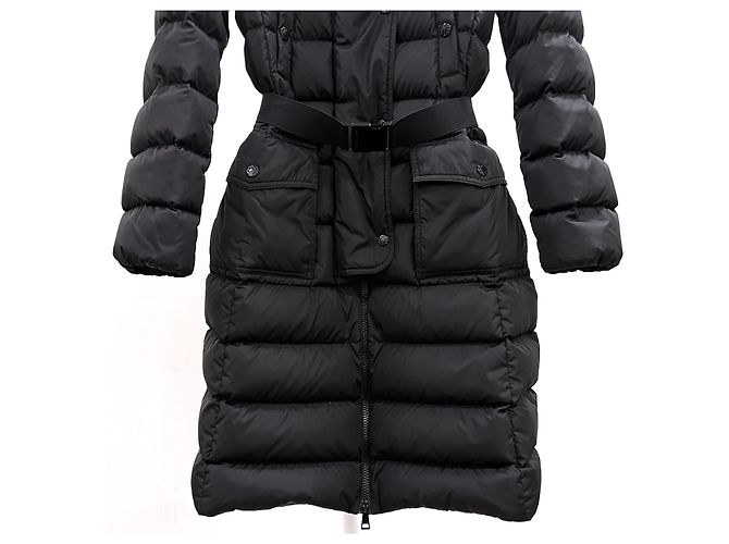 Langer Daunenmantel Moncler Chloe Logo Schwarz Größe - Ansicht 6