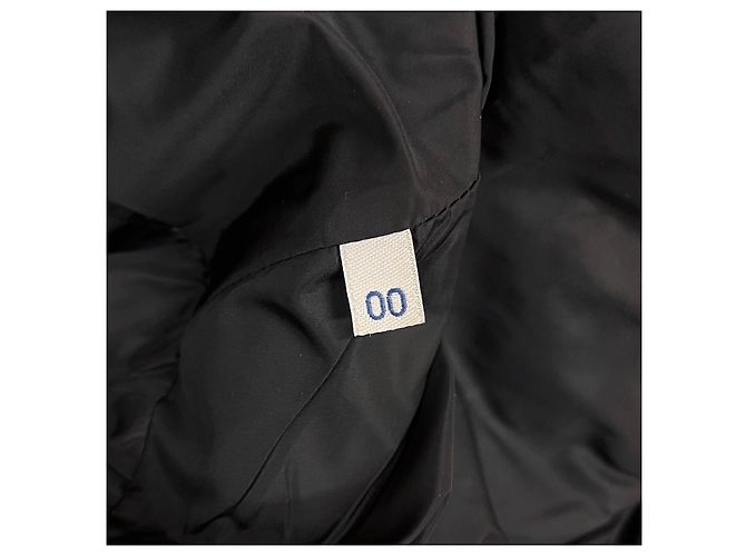 Langer Daunenmantel Moncler Chloe Logo Schwarz Größe - Ansicht 9