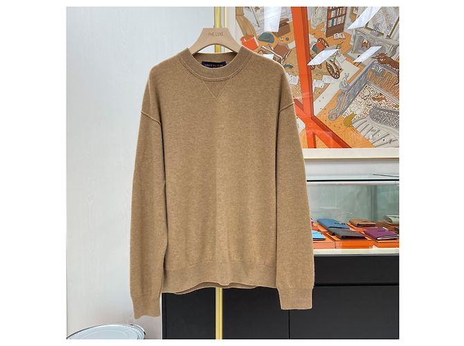Louis Vuitton Wool Sweater Sand Brown - view 2