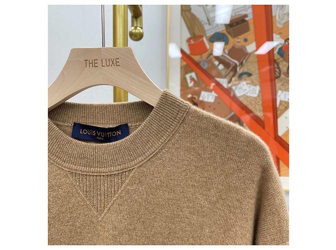 Louis Vuitton Wool Sweater Sand Brown - view 3