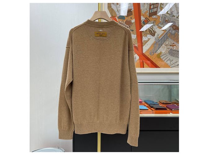 Louis Vuitton Wool Sweater Sand Brown - view 5
