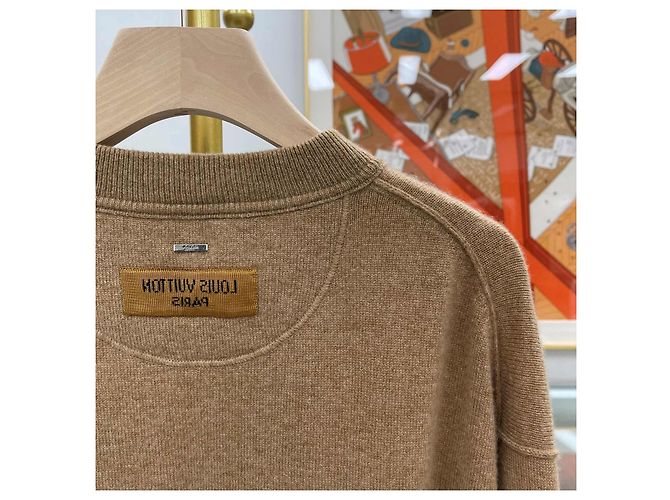 Louis Vuitton Wool Sweater Sand Brown - view 6