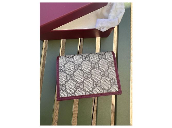 Horsebit 1955 Gucci Tarjetero Horsebit Beige Ancora Red Multicolor - vista 2