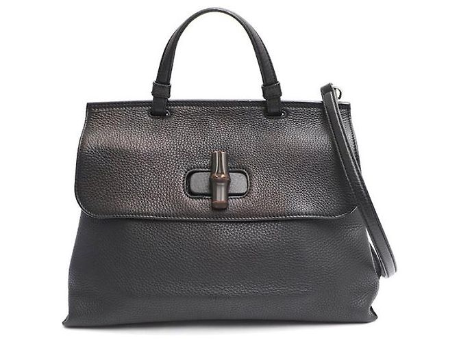 Bamboo Gucci Bolso Tote y Bolso de Hombro de Bambú para el Día a Día Negro - vista 8