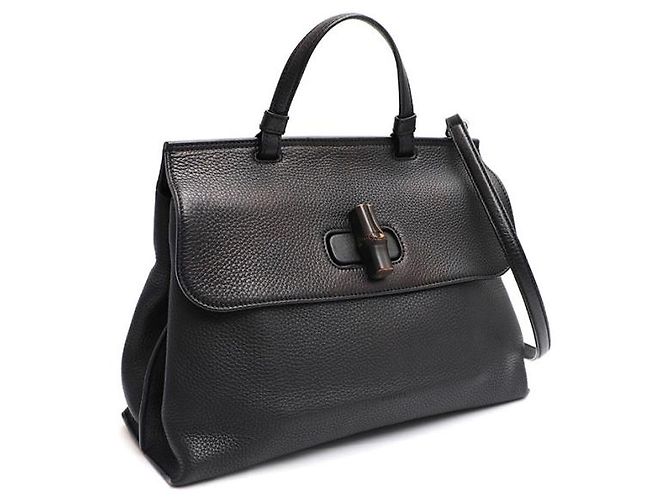 Bamboo Gucci Bolso Tote y Bolso de Hombro de Bambú para el Día a Día Negro - vista 9