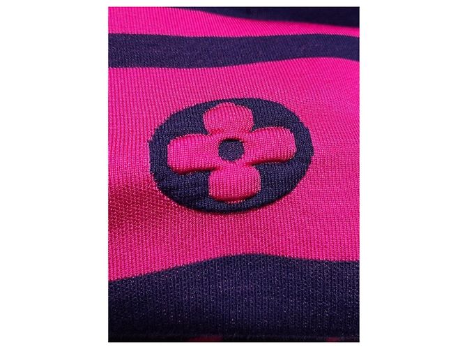Louis Vuitton Strick-Bomberjacke mit Purple Block Monogramm Lila - Ansicht 3