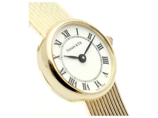 Tiffany & Co Vintage Schmuckuhr Gelbgold Mini Größe Damen Uhr - Ansicht 11