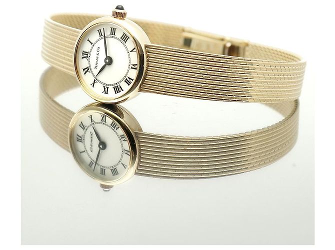 Tiffany & Co Vintage Schmuckuhr Gelbgold Mini Größe Damen Uhr - Ansicht 20
