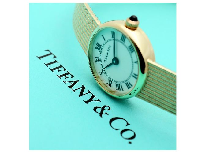 Tiffany & Co Vintage Schmuckuhr Gelbgold Mini Größe Damen Uhr - Ansicht 25