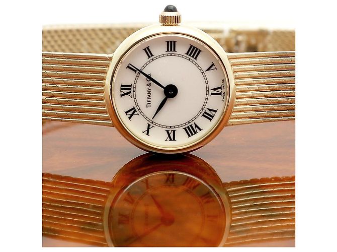 Tiffany & Co Vintage Schmuckuhr Gelbgold Mini Größe Damen Uhr - Ansicht 26