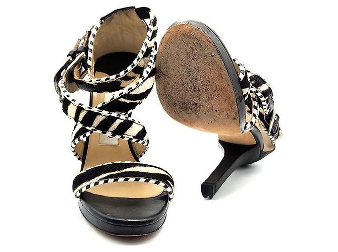 Jimmy Choo Sandali con tacco con cinturino Madox Multicolore - vista 6