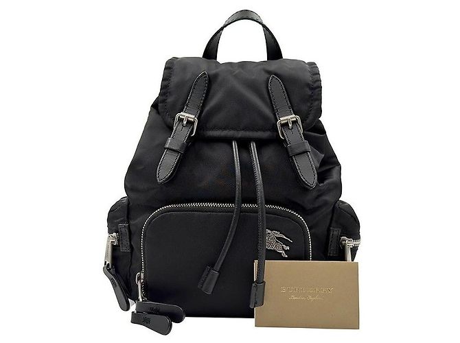 Burberry Mini-Rucksack aus Nylon Schwarz - Ansicht 9