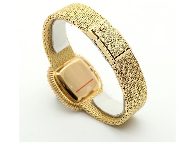 Patek Philippe Orologio da donna piccolo orologio dorato quadrante glitter diamante originale - vista 19