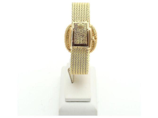 Patek Philippe Orologio da donna piccolo orologio dorato quadrante glitter diamante originale - vista 8