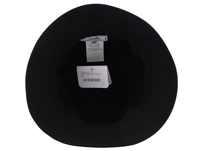 Hermès Cappello bucket a righe Nero - vista 8