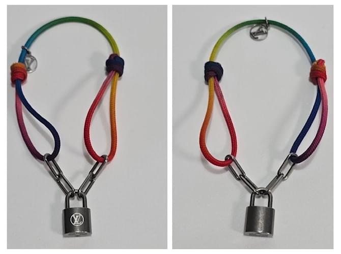 Louis Vuitton Bracciale Silver Lockit Virgil Abloh Arancione - vista 2