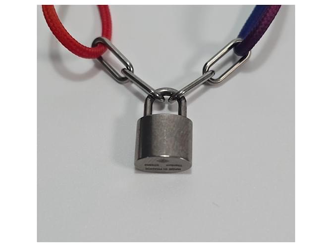 Louis Vuitton Bracciale Silver Lockit Virgil Abloh Arancione - vista 4
