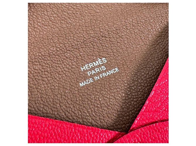 Hermès Tarjetero Calvi Cartera Business Texas Pink Rosa - vista 11