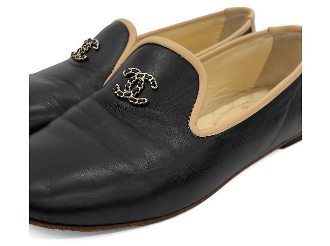 Chanel Ballerine bicolore in pelle di agnello Marrone - vista 11