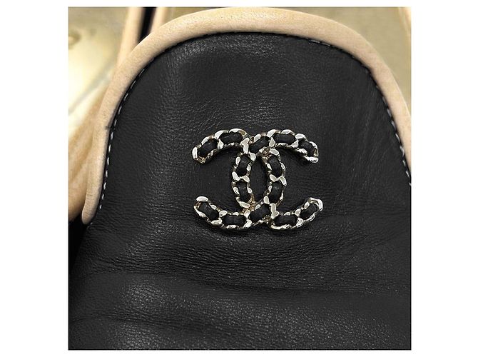 Chanel Ballerine bicolore in pelle di agnello Marrone - vista 13