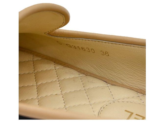 Chanel Ballerine bicolore in pelle di agnello Marrone - vista 15
