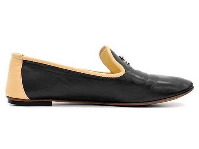 Chanel Ballerine bicolore in pelle di agnello Marrone - vista 3