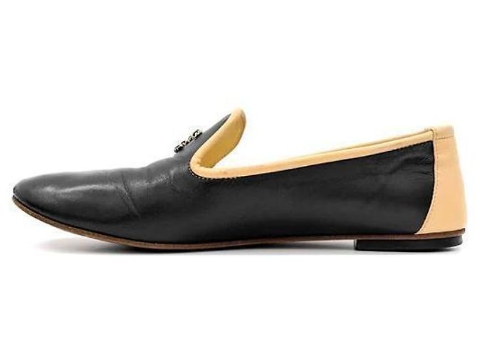 Chanel Ballerine bicolore in pelle di agnello Marrone - vista 4