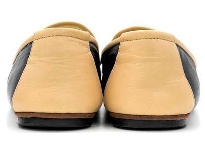Chanel Ballerine bicolore in pelle di agnello Marrone - vista 7