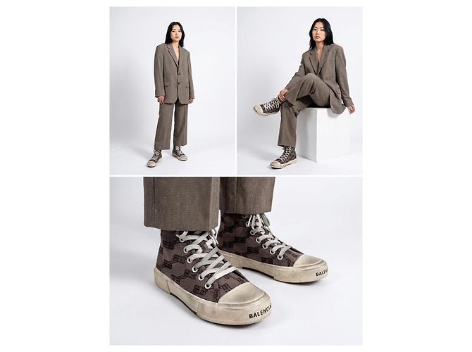 Balenciaga High Top Sneaker Dunkelgrau Braun - Ansicht 5