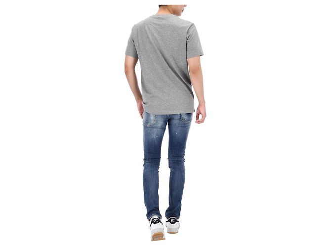 Moncler Baumwoll-T-Shirt mit Lucky Chance Logo-Patch Größe Silber - Ansicht 12