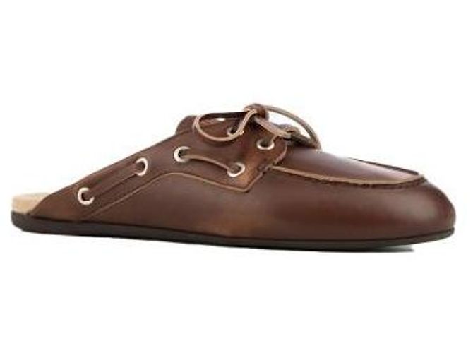 Miu Miu Mule in pelle slavata Marrone - vista 5