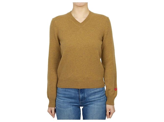 Comme Des Garcons Mini Red Wappen Strickmode für Damen AZ Orange - Ansicht 2