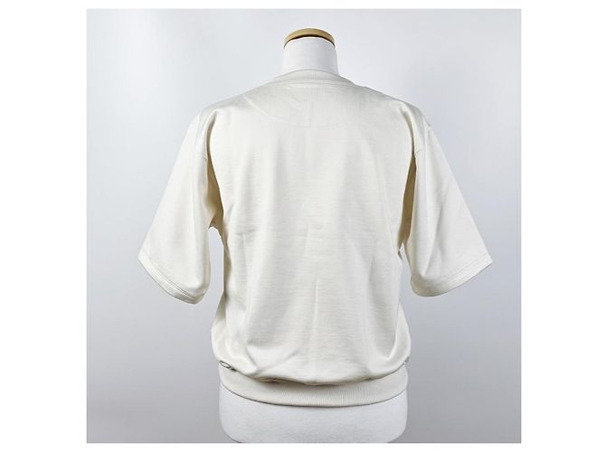 Hermès Bestickter Kurzarm-Sweatshirt für Damen Mehrfarben - Ansicht 9