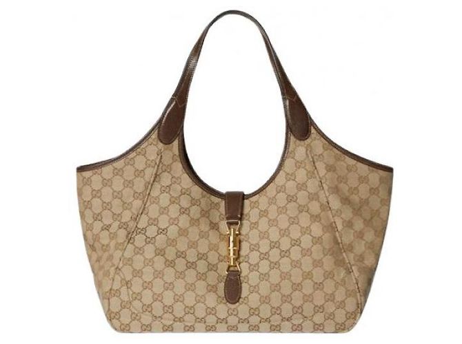Gucci Borsa Tote Medium Marrone - vista 4