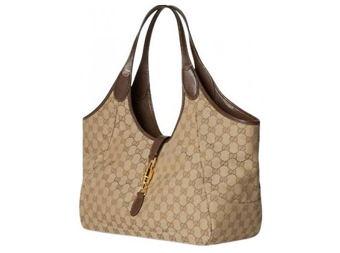 Gucci Borsa Tote Medium Marrone - vista 5