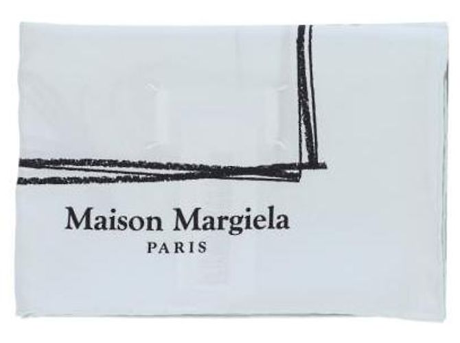 Maison Martin Margiela Seidenpullover mit numerischen Mustern Blau - Ansicht 4
