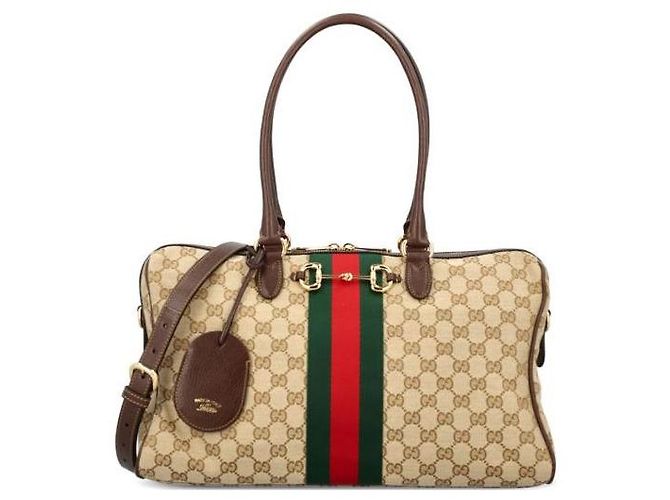 Gucci Boston Bag Marrone - vista 4