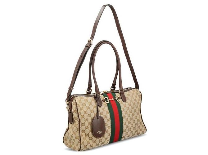 Gucci Boston Bag Marrone - vista 5